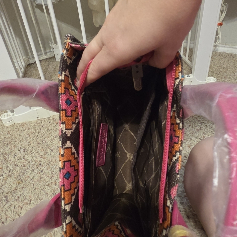 Wrangler Pink and Brown Purse - Picture 3 of 4